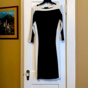 Ralph Lauren black and white dress.  Size 12